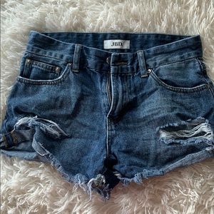 JBD. Dark wash jean shorts